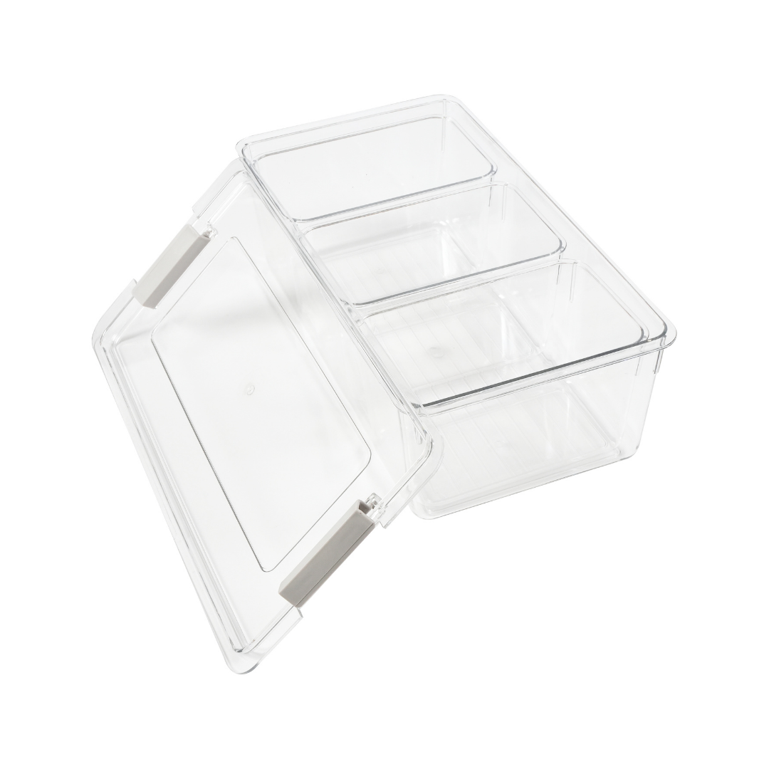 Organizador acrílico con tapa hermético