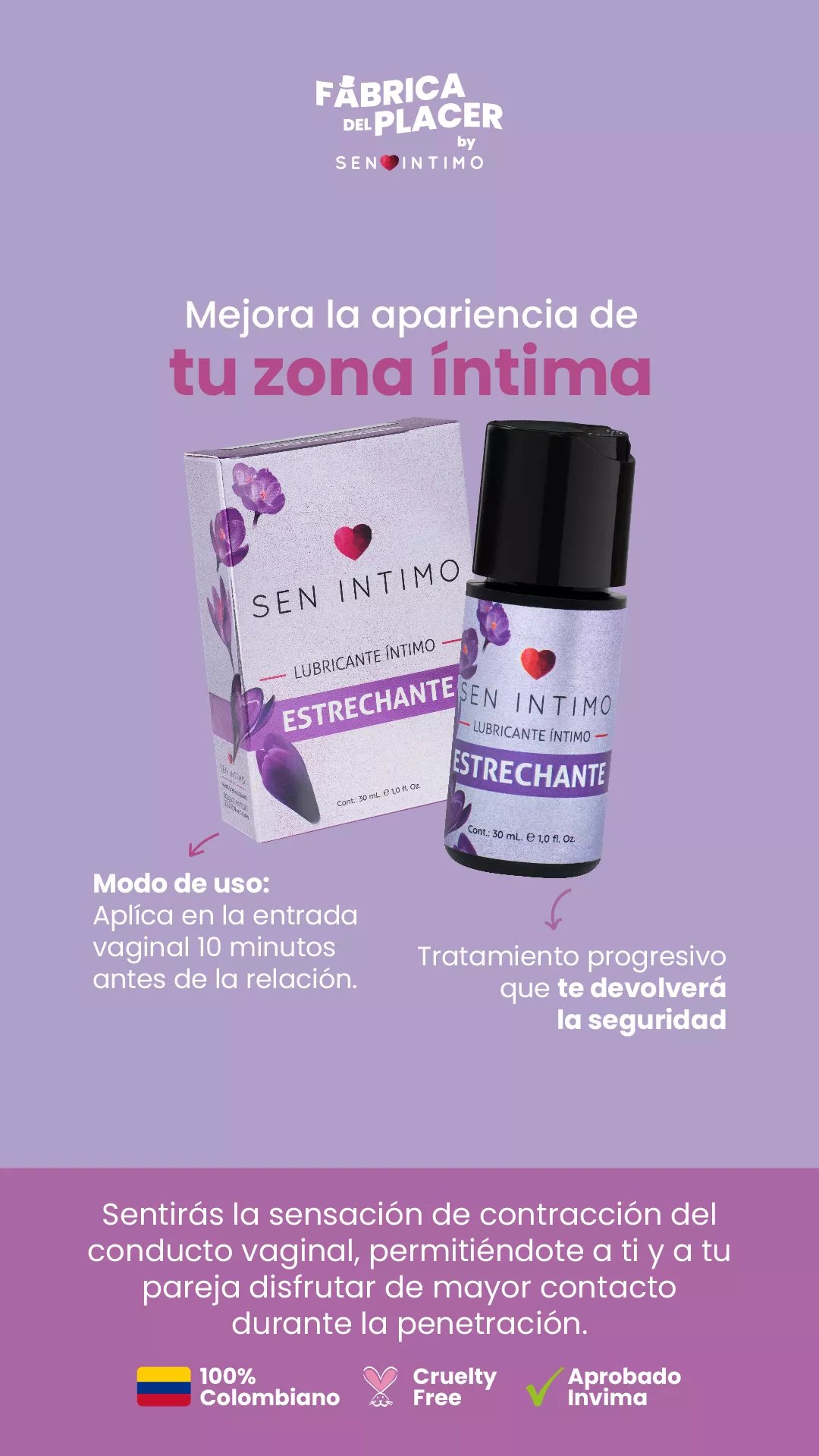 Lubricante Estrechante x30ML