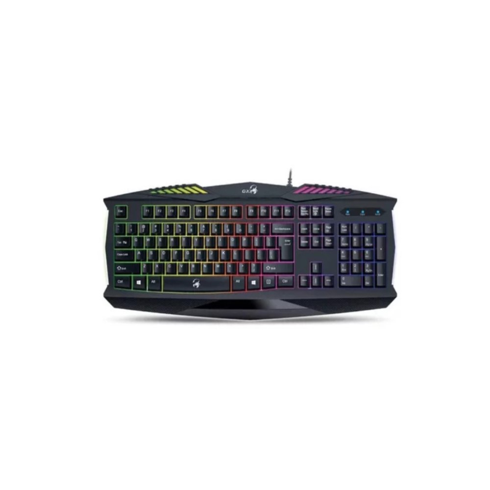 TECLADO GENIUS GAMING SCORPION K220 NEGRO USB   RGB   TECLAS RESISTENTES   2MM PULSACIONES