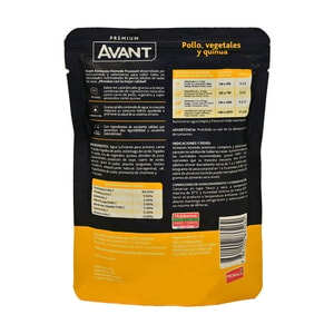 Avant Alimento Humedo Perro Adulto Pollo, Vegetales Y Quinua *85G