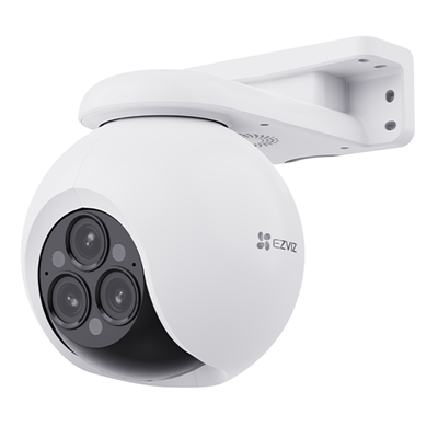 CAMARA DE SEGURIDAD EZVIZ H80F 2K PARA EXTERIOR IP67 ZOOM MIXTO 12X, TRIPLE LENTE COLOR NIGHT VISION 512GB