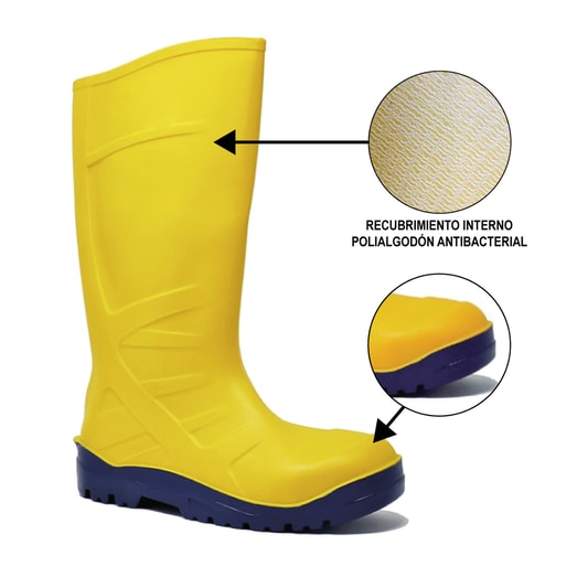 BOTA CAUCHO P/ACERO N38 AMARIL. RANGER