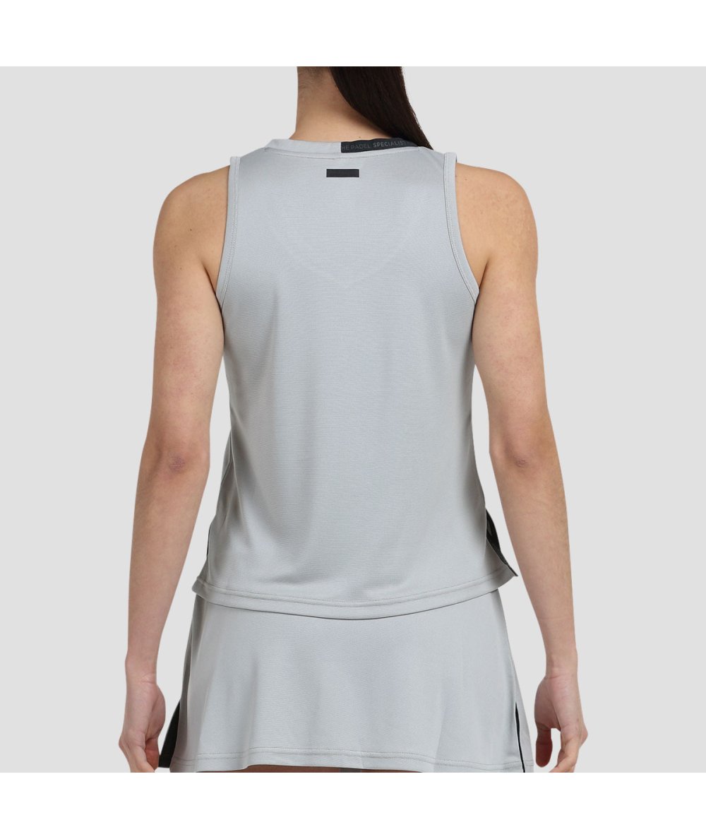 CAMISETA BULLPADEL DILES GRIS PERLA