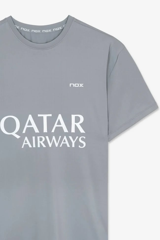 Camiseta NOX de Pádel Oficial de Agustín Tapia - Gris