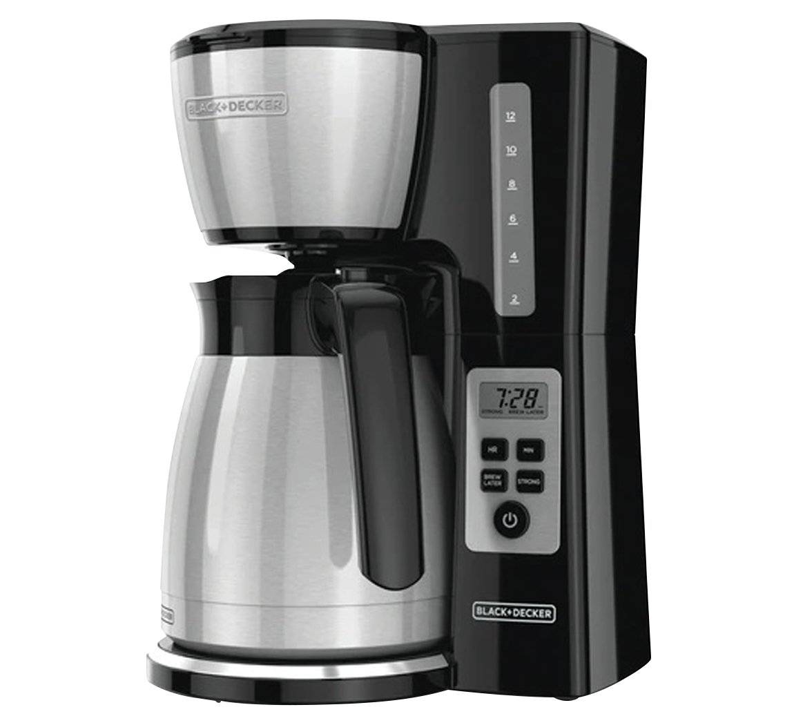 Black and Decker Cafetera 750 W Capacidad 12 Tazas Programable
