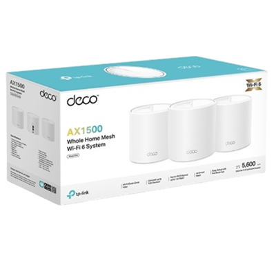 DECO X10 SISTEMA MESH WIFI 6 TP-LINK TPLINK AX1500 KIT DE 3 PACK BLANCO