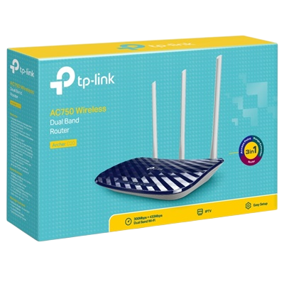 ROUTER INALAMBRICO TP-LINK TPLINK DUAL BAND AC750 ARCHER C20