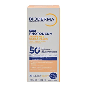 Bioderma Bloqueador Solar Photoderm Xdefense Ultra-Fluid Spf50+ Tono 2 Claro *40 ml