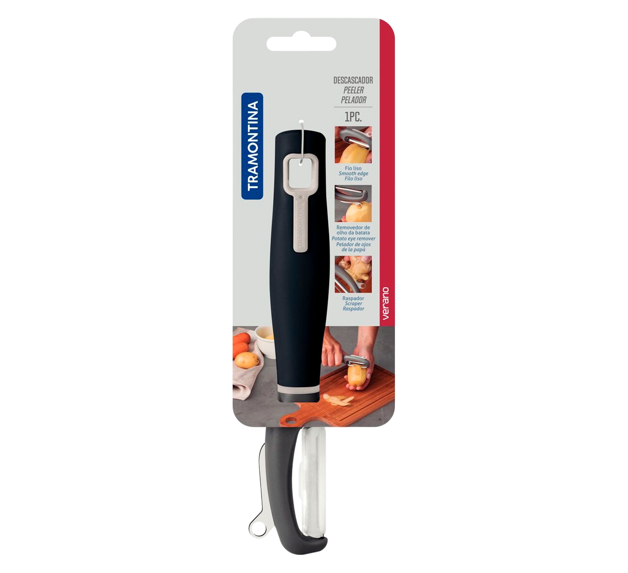 Tramontina pelador filo liso