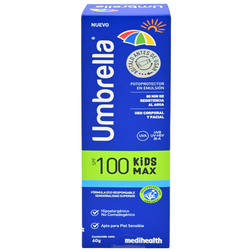 Umbrella Kids Máxima Emulsión Spf 100+ 60 g