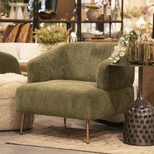 Poltrona Logan verde oliva