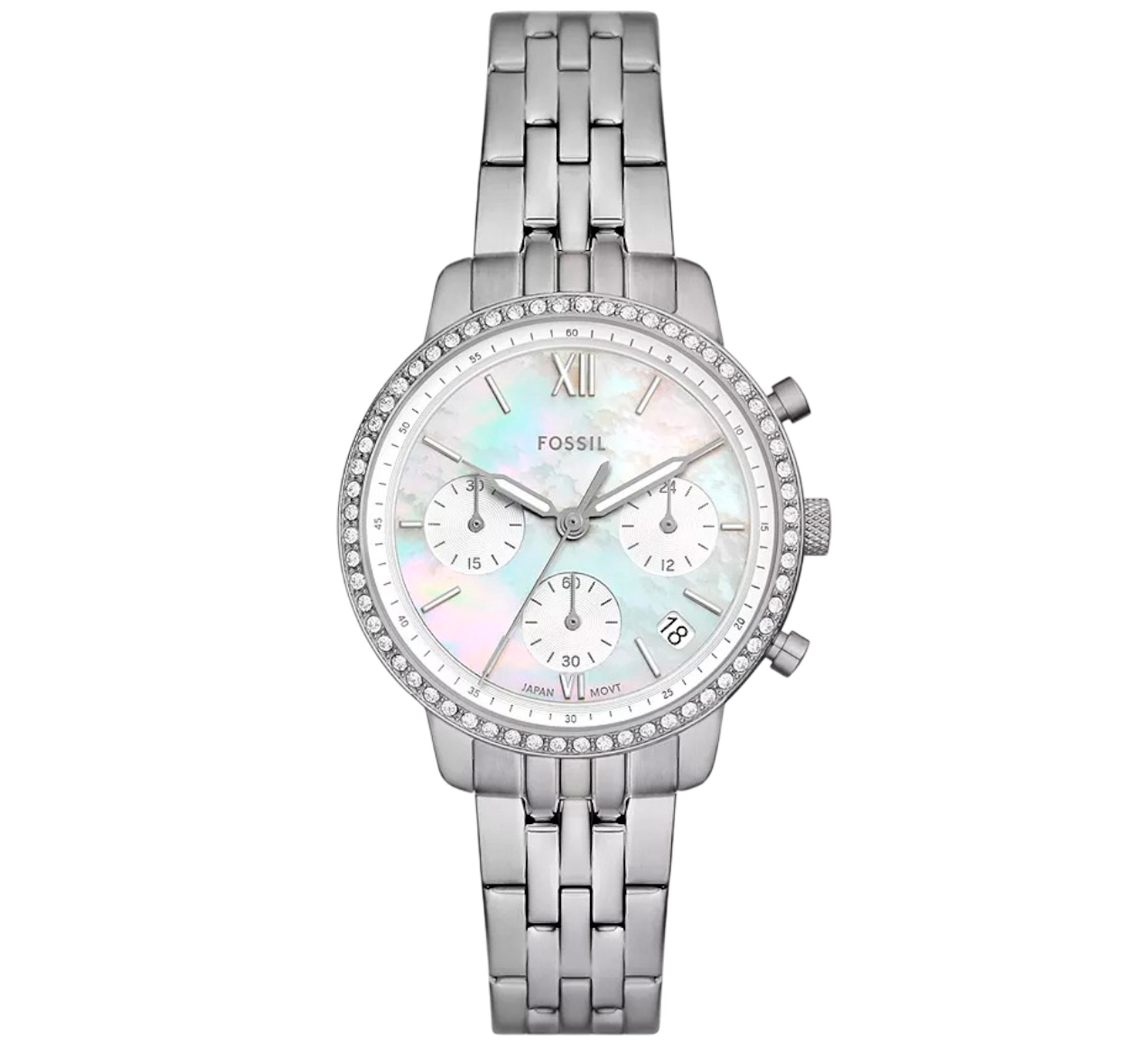 Fossil Reloj Analógico Silver Mujer