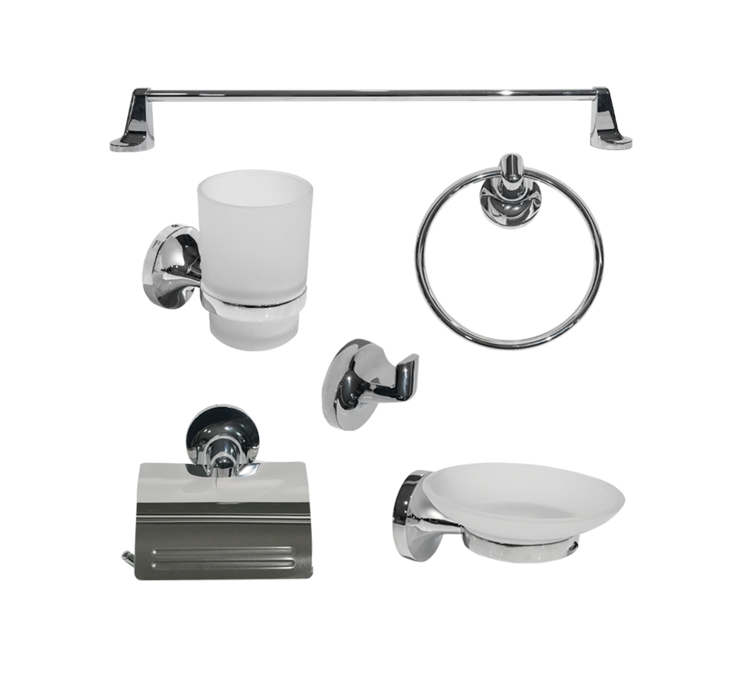 BP ACCESORIO DE BAÑO COMPLETO BURDEOS 6PCS