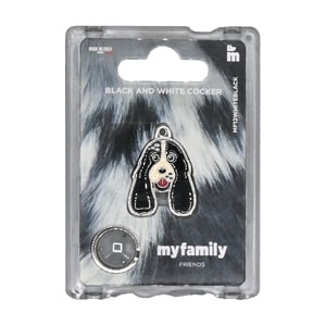 My Family Identificadores Placa Friends Cocker Spaniel Blanco Y Negro *1