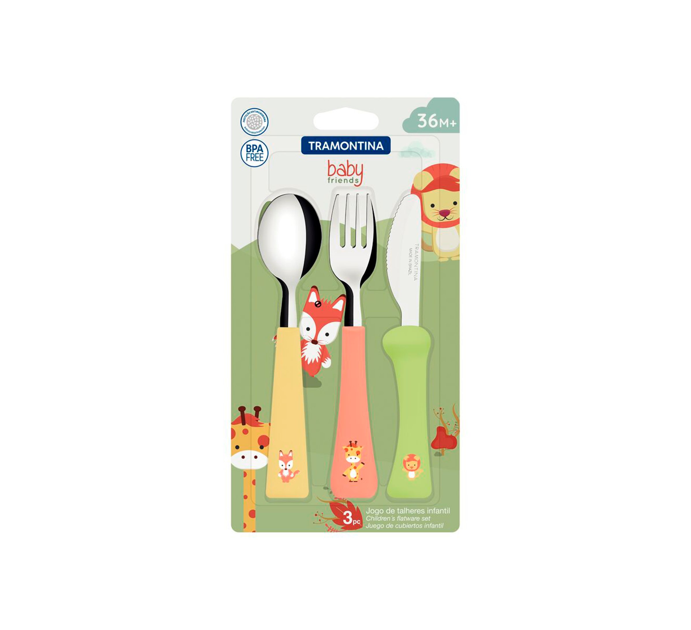 Tramontina juego cubiertos infantil 3pz