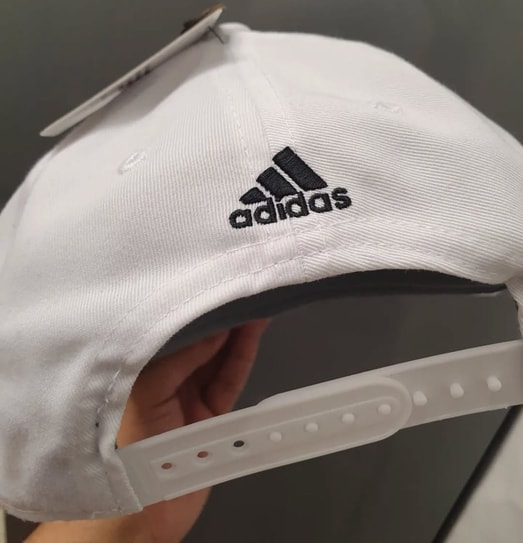 Adidas Plana BlancoLogo Gris