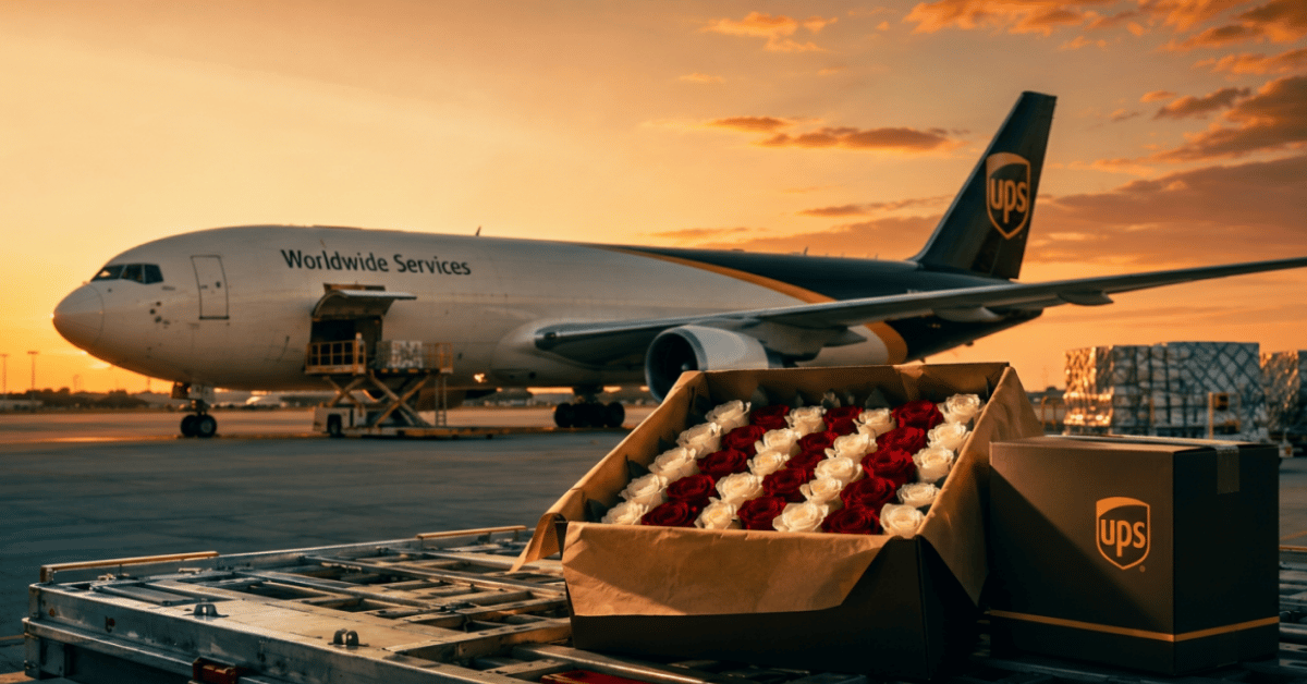 De la finca a tu puerta: así viaja una rosa ecuatoriana con UPS y LAARCOURIER