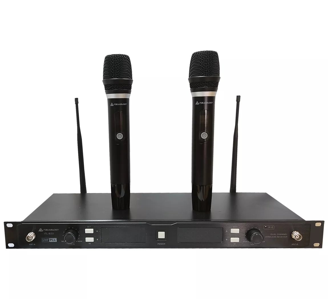 Italy Audio Microfono Doble 820 Receptor inalámbrico de doble canal