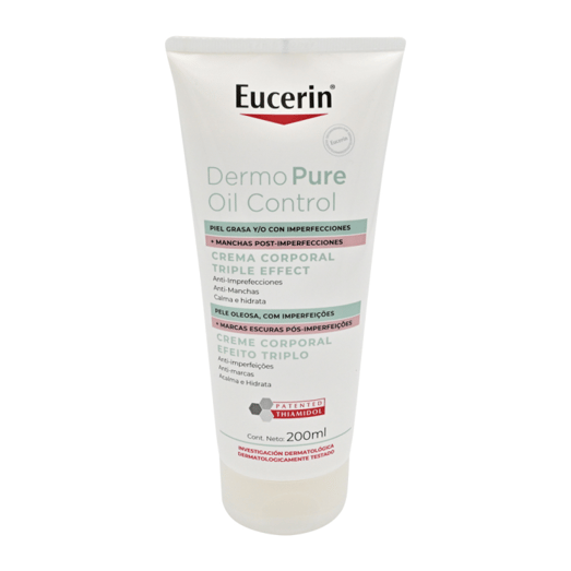 Eucerin Crema Corporal Dermo Pure Oil Control Triple Effect *200Ml