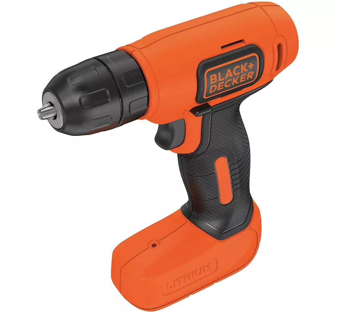 Black & Decker Taladro Atornillador Recargable 8 V Reversible Luz Led