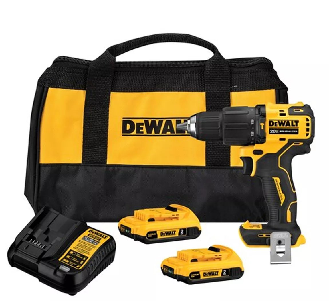 Dewalt juego de taladro percutor/ atornillador 1/2”