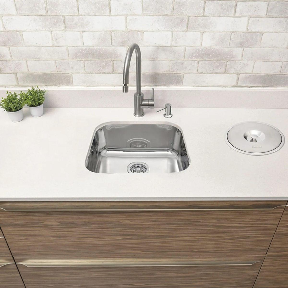 POCETA ACERO INOX 40X40CM TRAMONTINA 304591