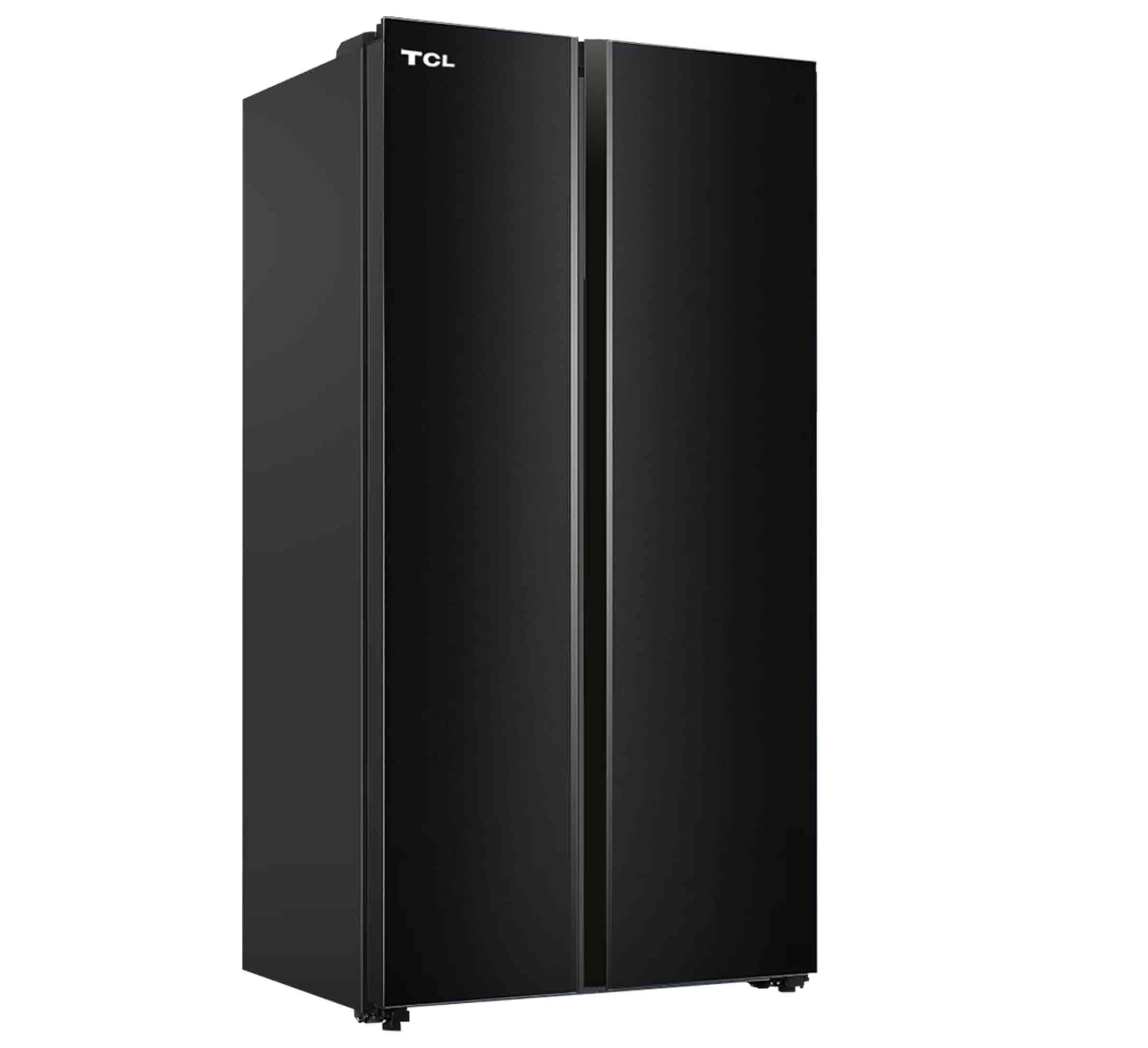 TCL refrigeradora │ Side by side mirror |  488 lts  |  black glass