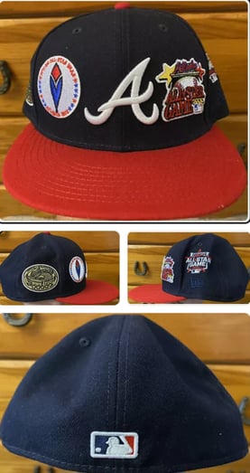 5950 Atlanta Braves Parches Navi Rojo