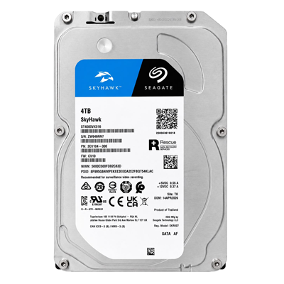 DISCO DURO PARA VIDEOVIGILANCIA 24/7 SEAGATE SKYHAWK ST4000VX016 DE 4TB 5400RPM 256MB PC NVR DVR SATA 3