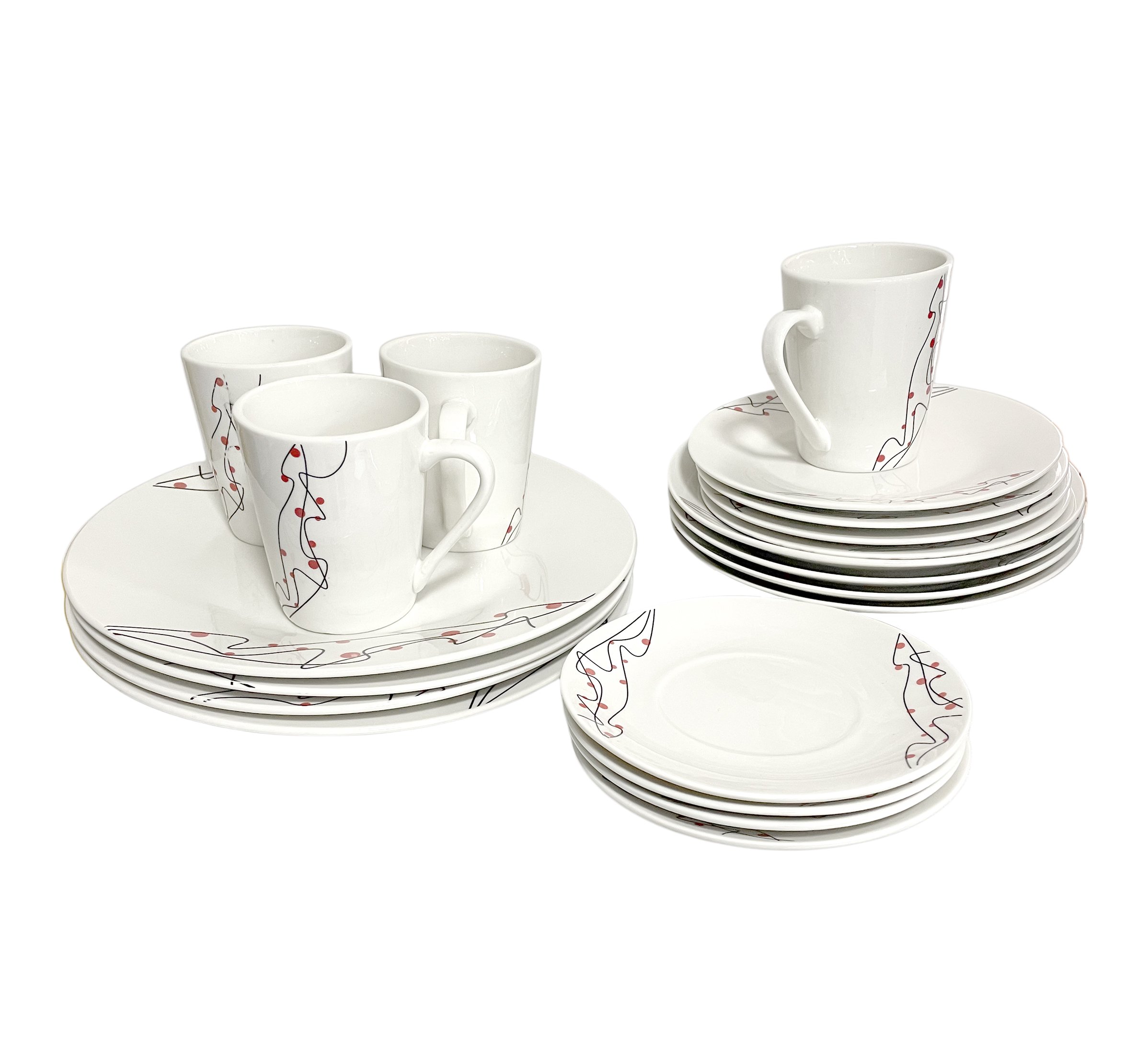 Umco Vajilla 20pcs Round Dinner Set