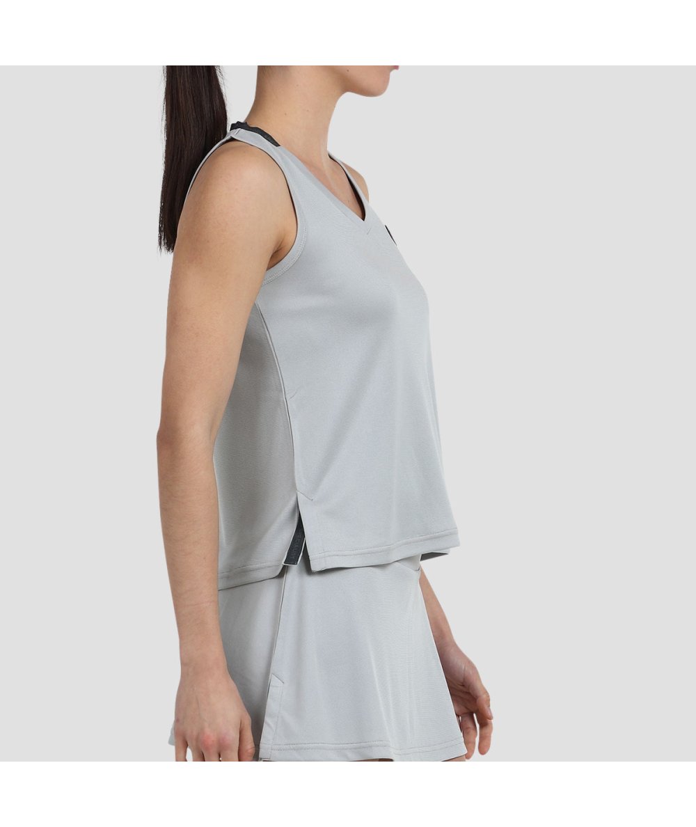 CAMISETA BULLPADEL DILES GRIS PERLA