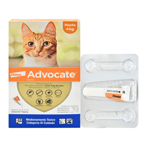 Advocate Antiparasitario Hasta 4Kg Para Gato *1