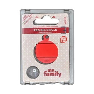 My Family Placa Basic Aluminio Circulo Grande Rojo *1