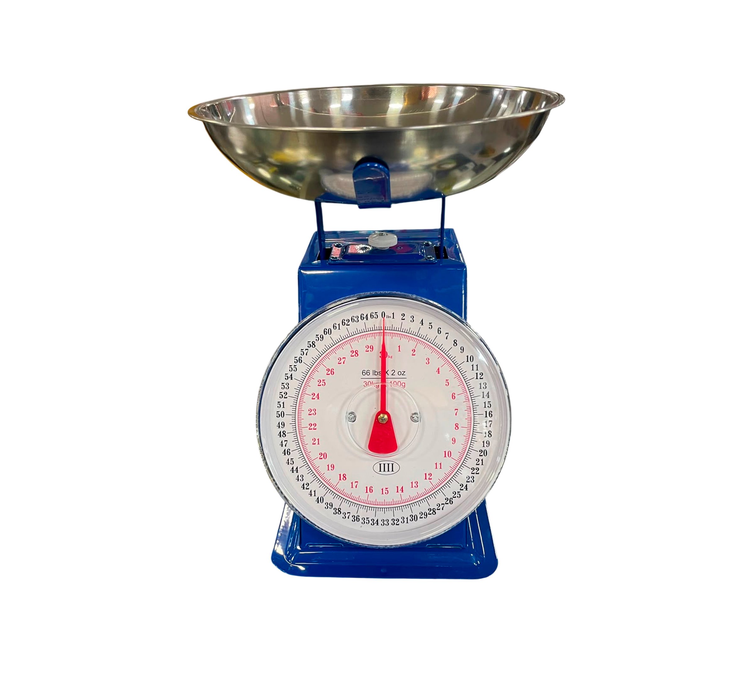 CARIOCA balanza de mostrador  analógica plato redondo 30 KG