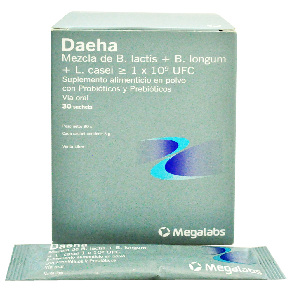 Daeha Suplemento Alimenticio Pre-Probióticos Sobres Caja 30 Unidades