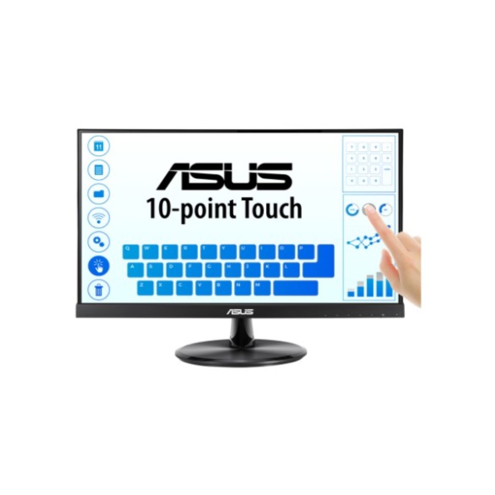 MONITOR ASUS VT229H 21 5 PULG   TOUCH   IPS   1920x1080   BORDE FINO    SPEAKERS   HDMI   DSUB