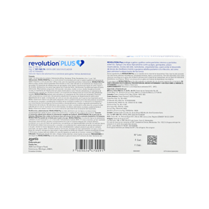 Revolution Plus Naranja Gato 2.5-5Kg Tubo 30Mg/5Mg/0.5Ml Caj*3