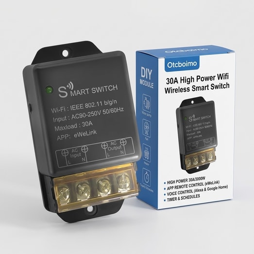 INTERRUPTOR WIFI SMART SWITCH 30A – 250V 50/60HZ