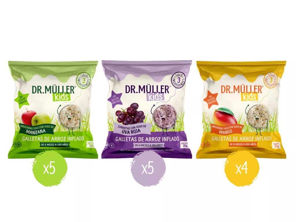 CAJA GALLETAS SURTIDAS DR.MÜLLER KIDS  - 14 FUNDAS