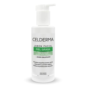 Celderma Jabón Facial para Piel Mixta-Grasa  198 ml