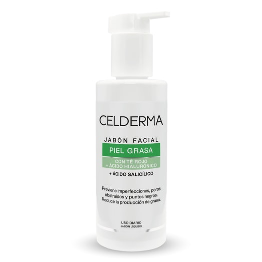 Celderma Jabón Facial para Piel Mixta-Grasa  198 ml