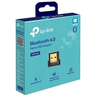 ADAPTADOR TP-LINK TPLINK UB400 BLUETOOTH 4.0, NANO USB 2.0 PARA LAPTOP Y PC