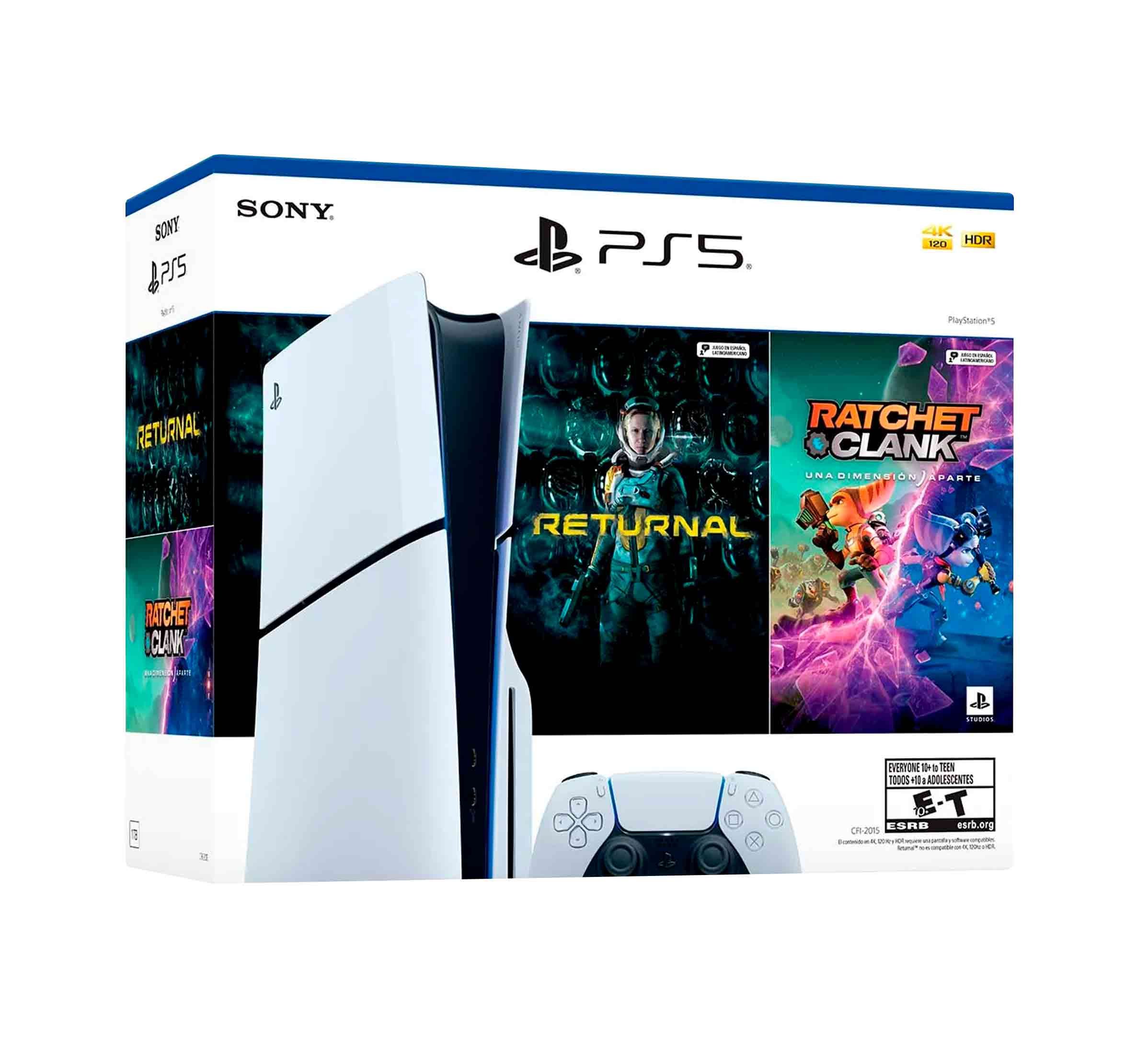 PlayStation 5 Slim │ CD │ Ratchet & Clank: Rift Apart y Returnal