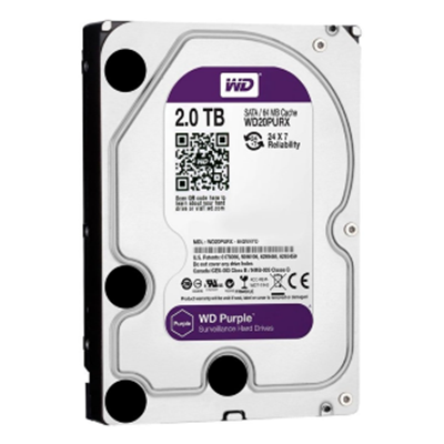 DISCO DURO INTERNO WESTERN DIGITAL PURPLE 2 TERA 24/7 PC SATA 5400 RPM