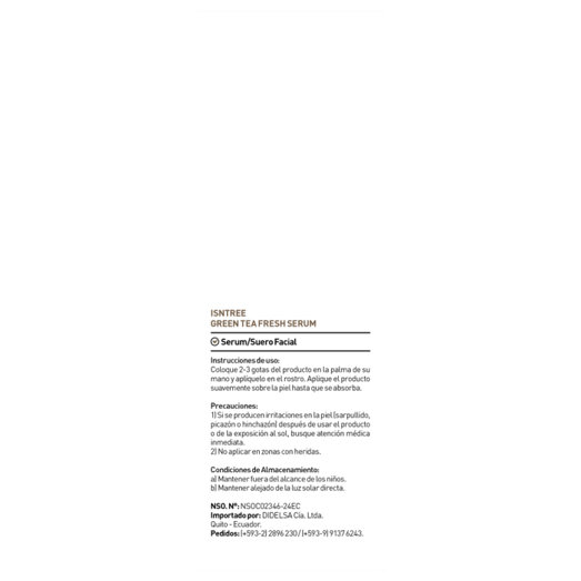 Isntree Sérum Fresh Green Tea 50 ml