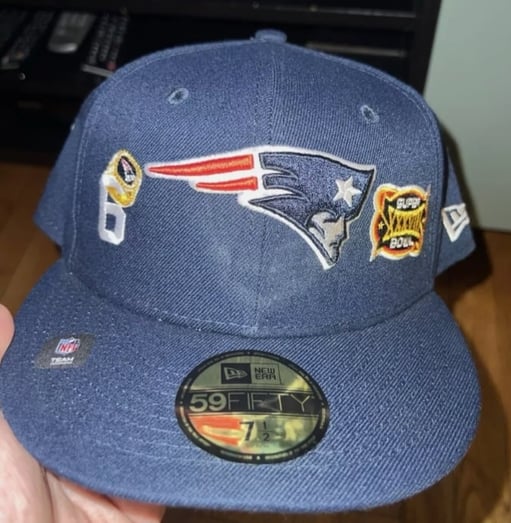 NEW ERA 5950 NEW ENGLAND PATRIOTS COUNT THE RINGS 7 1/2