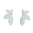 Aretes Flor Esmalte Y Perla