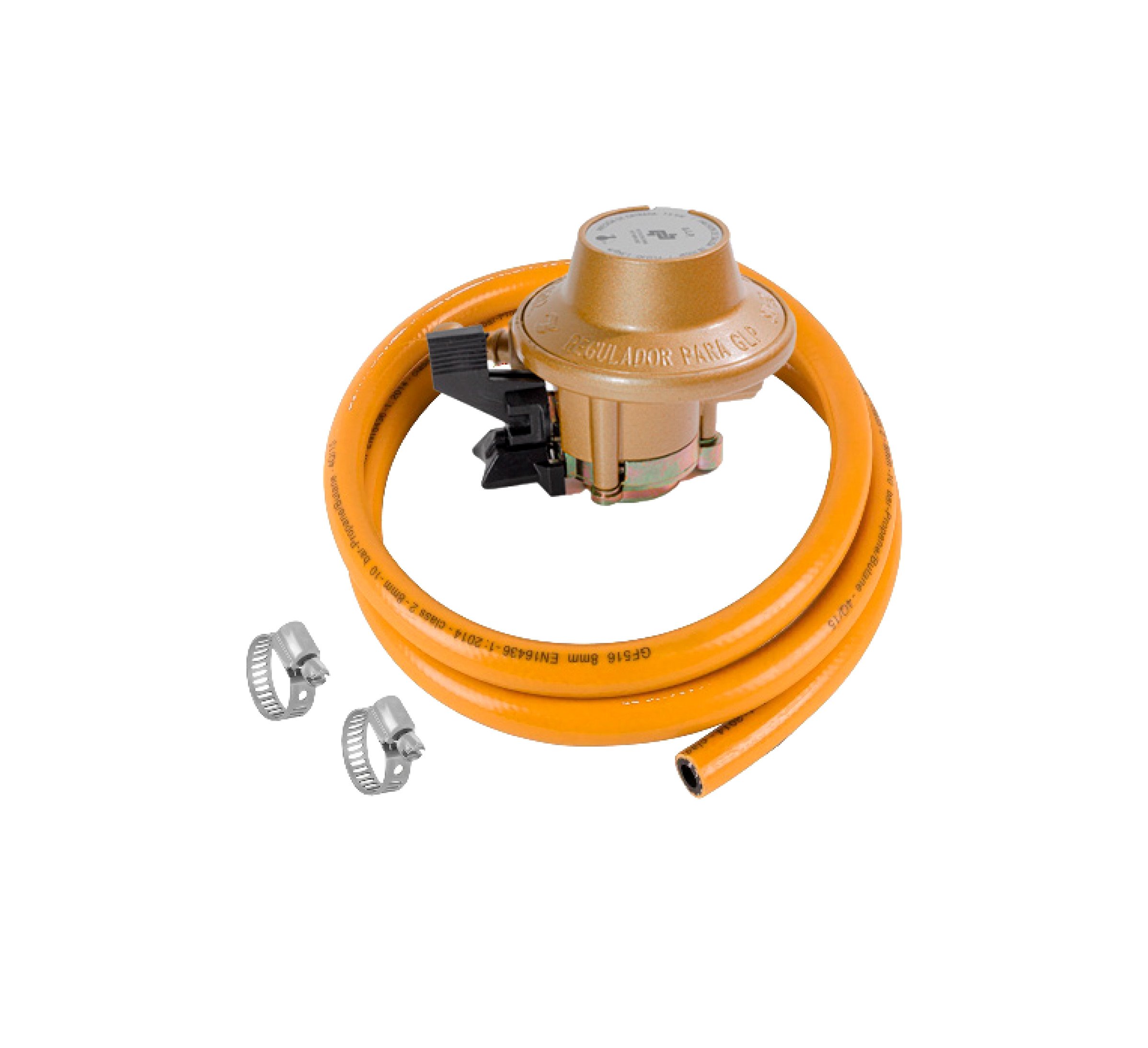 Bp kit valvula de gas domestica dorada 1.3kg