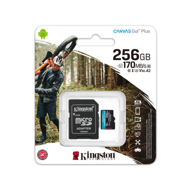 Product-Kingston Canvas GO Plus 256GB Tarjeta memoria alta velocidad