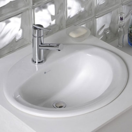 FV LAVAMANOS ELEA OVAL D/EMPOTRAR BL. E231.1